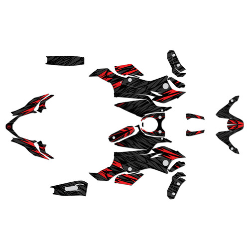 yamaha fz07 graphics kit 2015-2017 twitch series red