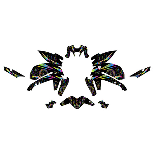 yamaha mt09 graphics kit 2021-2023 midgard series rainbow