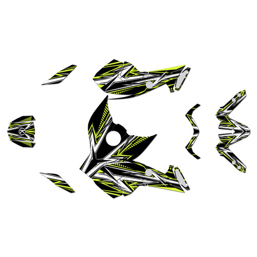 yamaha mt09 graphics kit 2013-2016 shred series fluo