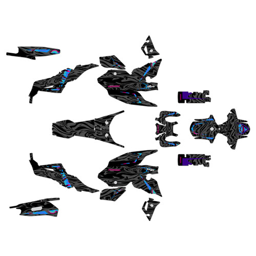 yamaha fz07 graphics kit 2021-2024 acid series magenta