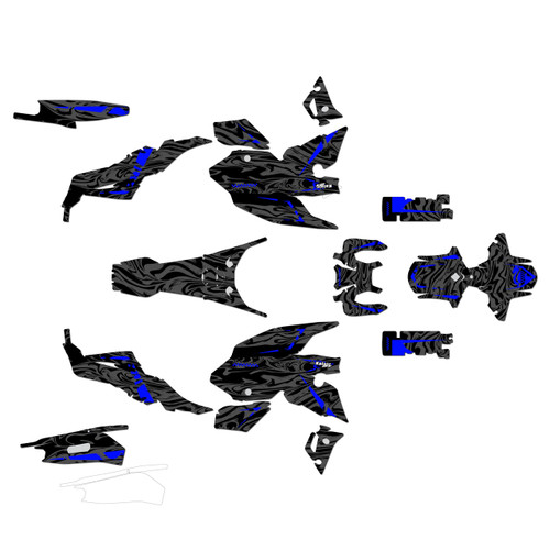 yamaha fz07 graphics kit 2021-2024 acid series blue
