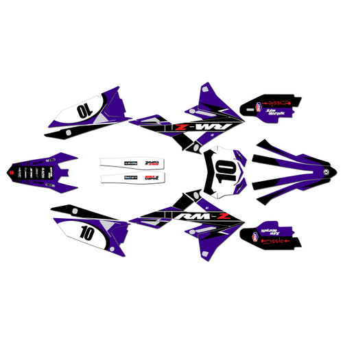 suzuki rmz250 graphics kit 2019-2026 speed series purple