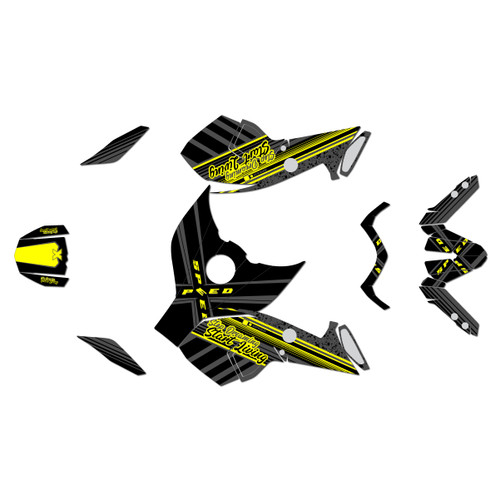 yamaha mt09 graphics kit 2013-2016 split series yellow