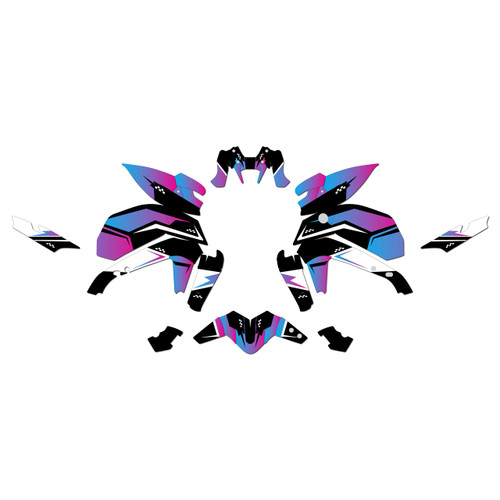 yamaha mt09 graphics kit 2021-2023 prestige series magenta