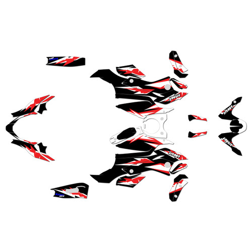 yamaha fz07 graphics kit 2015-2017 vintage series red