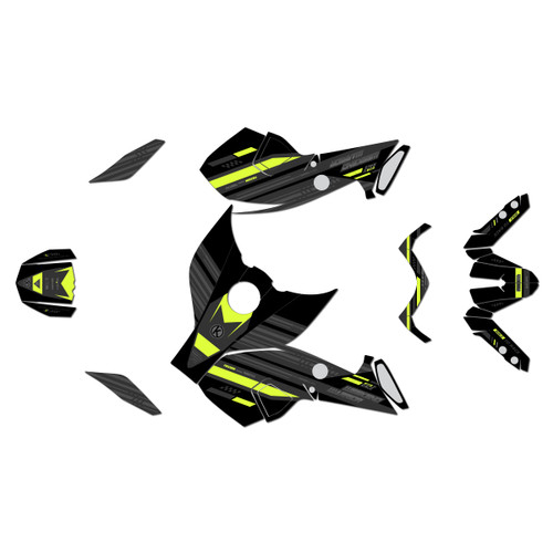 yamaha mt09 graphics kit 2013-2016 warrior series fluo