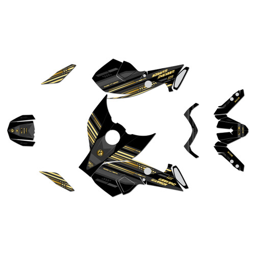 yamaha mt09 graphics kit 2013-2016 warrior series gold