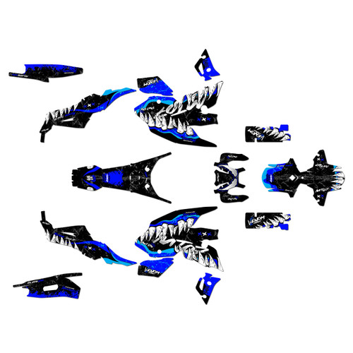yamaha fz07 graphics kit 2021-2024 carnage series blue