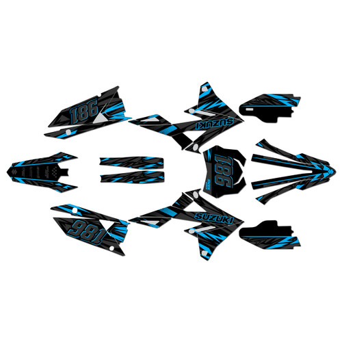 suzuki rmz250 graphics kit 2019-2026 twitch series cyan