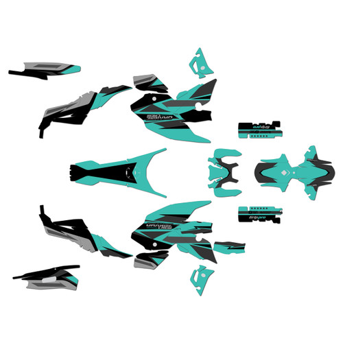 yamaha fz07 graphics kit 2021-2024 crew series teal