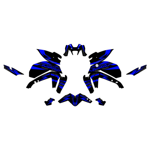 yamaha mt09 graphics kit 2021-2023 rugged series blue