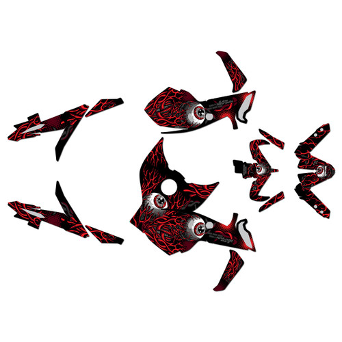 yamaha mt09 graphics kit 2017-2020 core series red