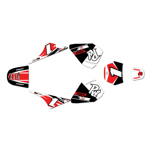 yamaha pw80 graphics kit all years blazing series red