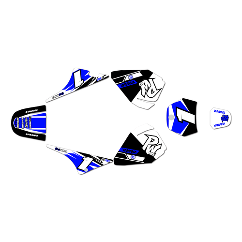 yamaha pw80 graphics kit all years blazing series blue