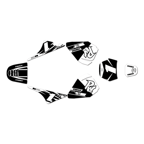 yamaha pw80 graphics kit all years blazing series white