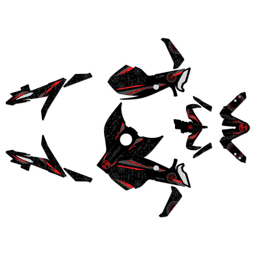 yamaha mt09 graphics kit 2017-2020 midgard series red