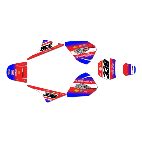 yamaha pw80 graphics kit all years blitz series red
