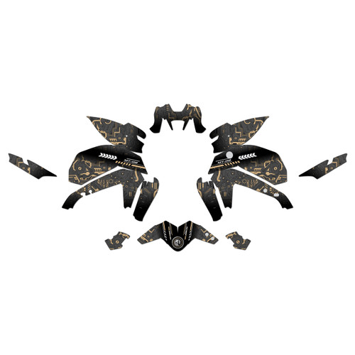 yamaha mt09 graphics kit 2021-2023 velocity series tan