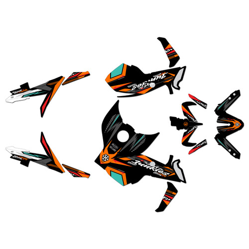 yamaha mt09 graphics kit 2017-2020 rugged series orange