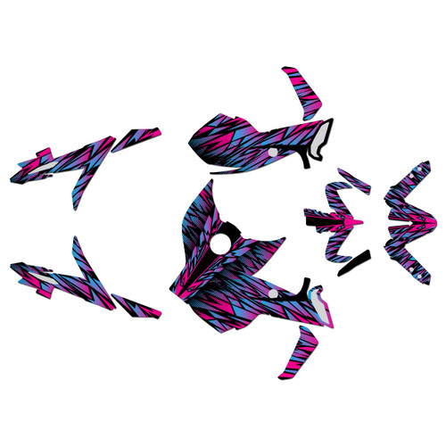 yamaha mt09 graphics kit 2017-2020 twitch series magenta