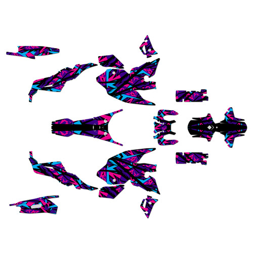 yamaha fz07 graphics kit 2021-2024 shatter series purple