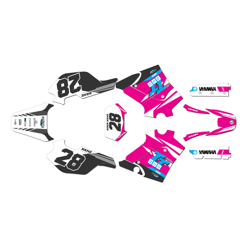 yamaha tt600e graphics kit 1994-1997 factory series magenta