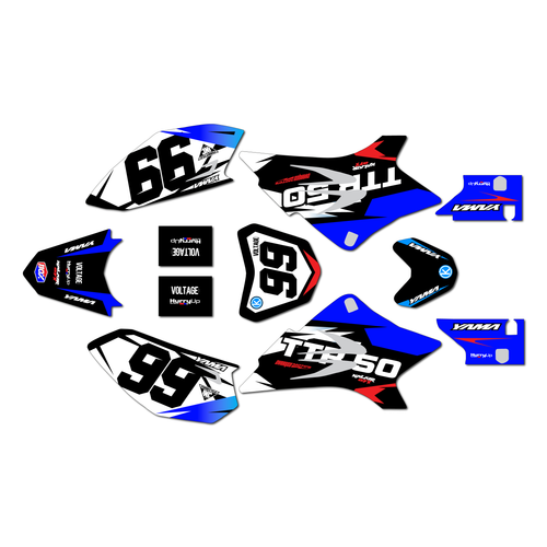 yamaha ttr50 graphics kit all years division series blue