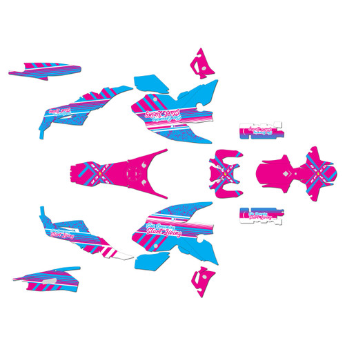 yamaha fz07 graphics kit 2021-2024 split series magenta