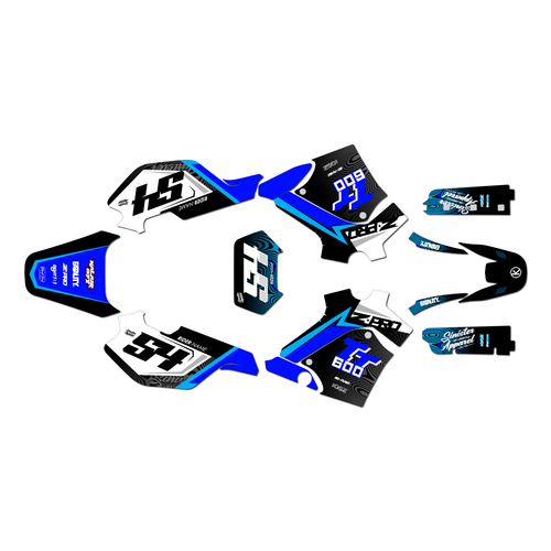 yamaha tt600e graphics kit 1994-1997 orion series blue