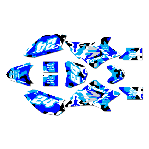 yamaha ttr50 graphics kit all years invasion series blue