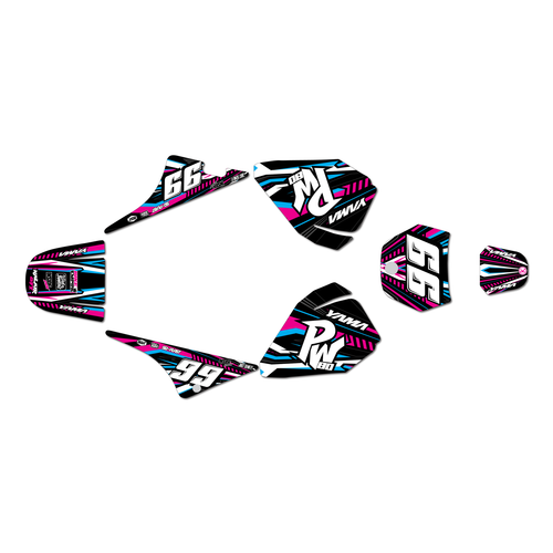 yamaha pw80 graphics kit all years prime series magenta