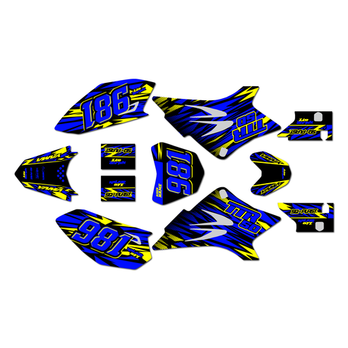 yamaha ttr50 graphics kit all years twitch series yellow