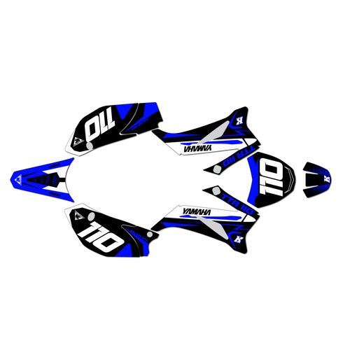 yamaha ttr110 graphics kit all years evader series blue