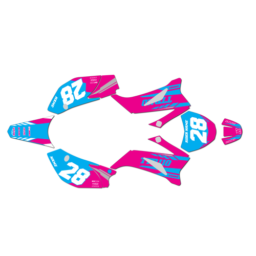 yamaha ttr110 graphics kit all years factory series magenta