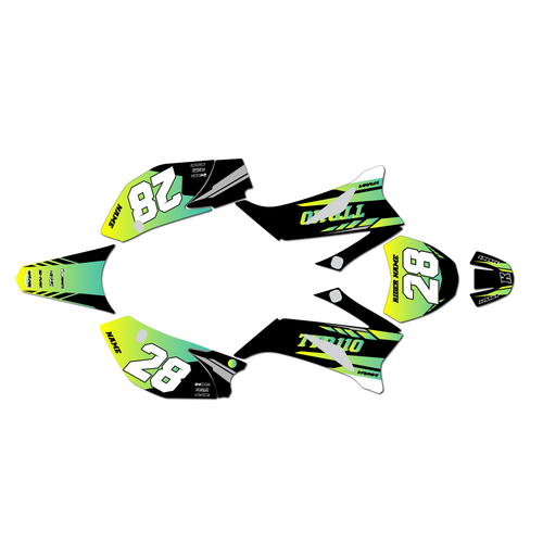 yamaha ttr110 graphics kit all years factory series lime