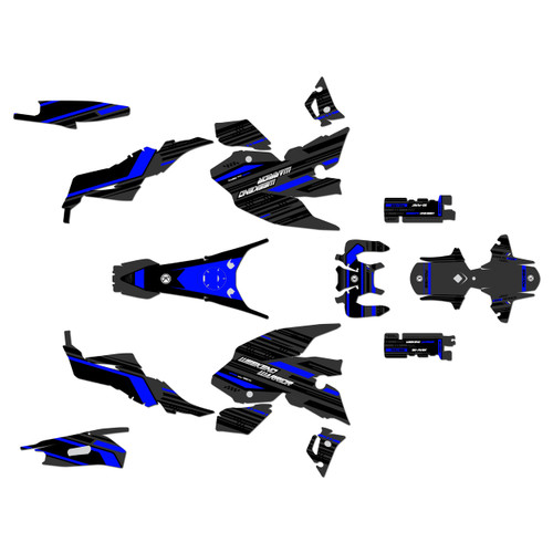 yamaha fz07 graphics kit 2021-2024 warrior series blue