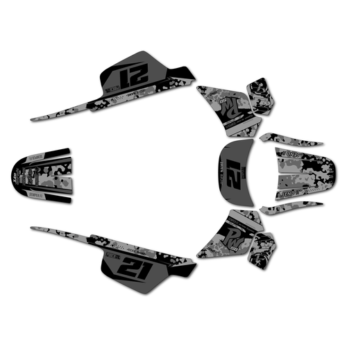 yamaha pw50 graphics kit all years semperfi series smoke