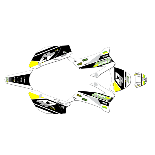 yamaha ttr110 graphics kit all years fresh series yellow