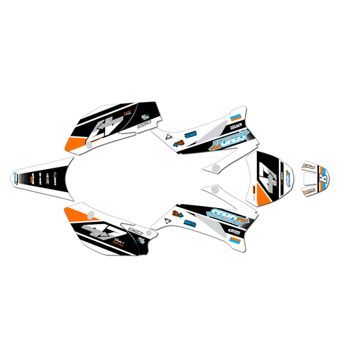 yamaha ttr110 graphics kit all years fresh series orange