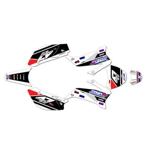 yamaha ttr110 graphics kit all years fresh series red