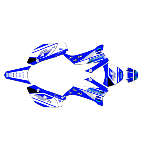 yamaha ttr110 graphics kit all years fresh series blue