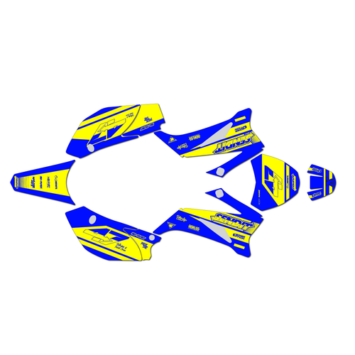 yamaha ttr110 graphics kit all years fresh series yellow-shift