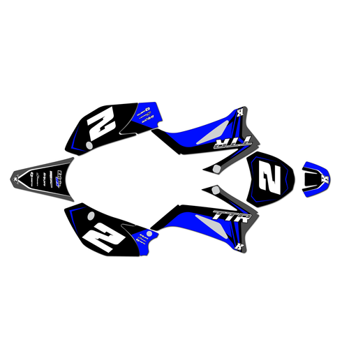 yamaha ttr110 graphics kit all years lightning series blue