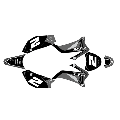 yamaha ttr110 graphics kit all years lightning series gray