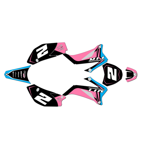 yamaha ttr110 graphics kit all years lightning series pink