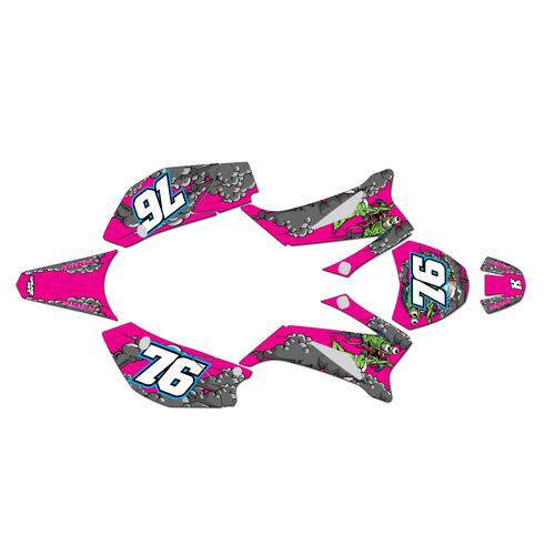 yamaha ttr110 graphics kit all years lunatic series magenta