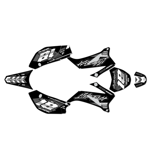 yamaha ttr110 graphics kit all years rebel series white