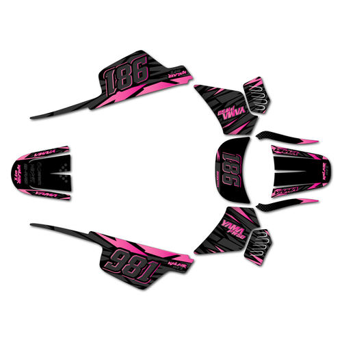 yamaha pw50 graphics kit all years twitch series magenta