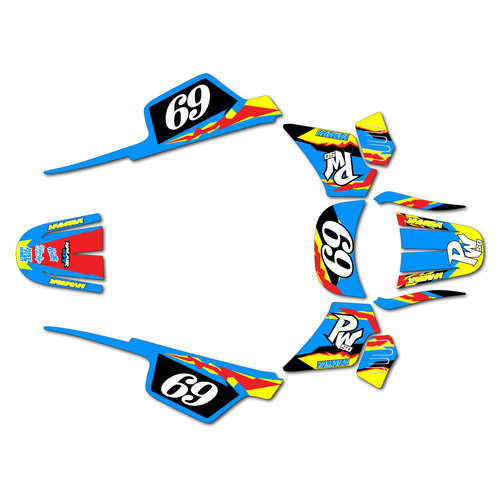 yamaha pw50 graphics kit all years vintage series krazy