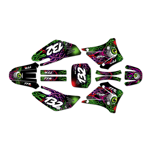 yamaha ttr125 graphics kit 2000-2007 core series purple